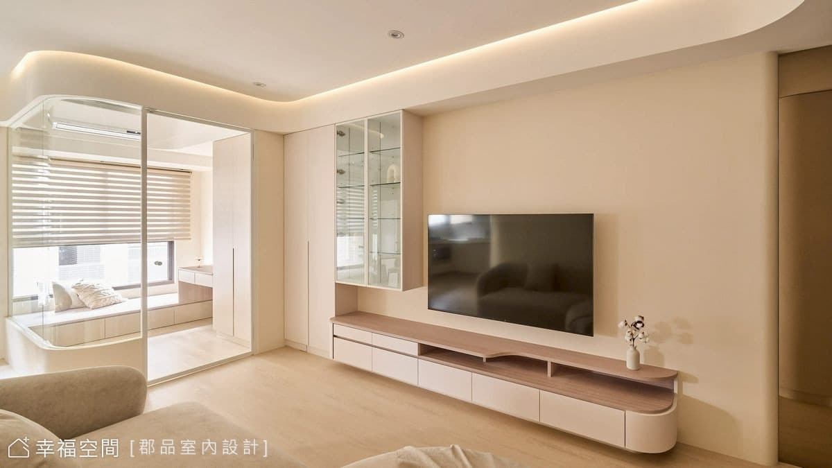 新北新店|住進一顆還沒切的奶油蛋糕 20坪奶油簡約宅